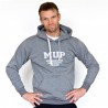 Grey unisex hoodie